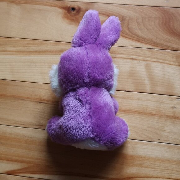 VINTAGE Purple Bunny Rabbit with Carrot Plush Stuffed Animal - Picture 2 of 2